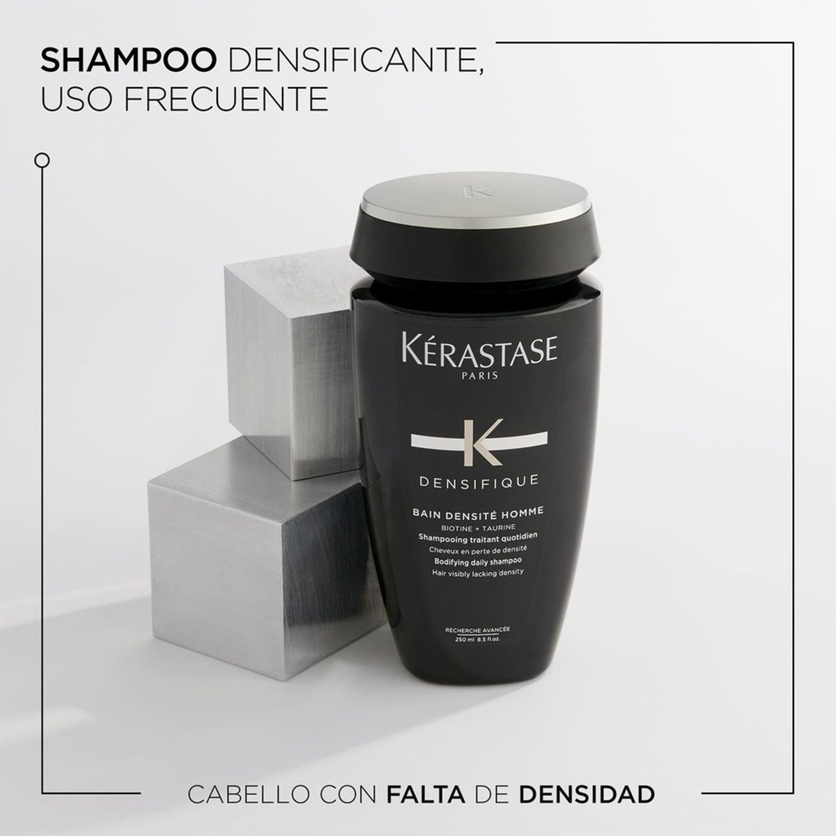 KERASTASE - Shampoo Kérastase Densifique para hombre engrosa cabello fino 250ml