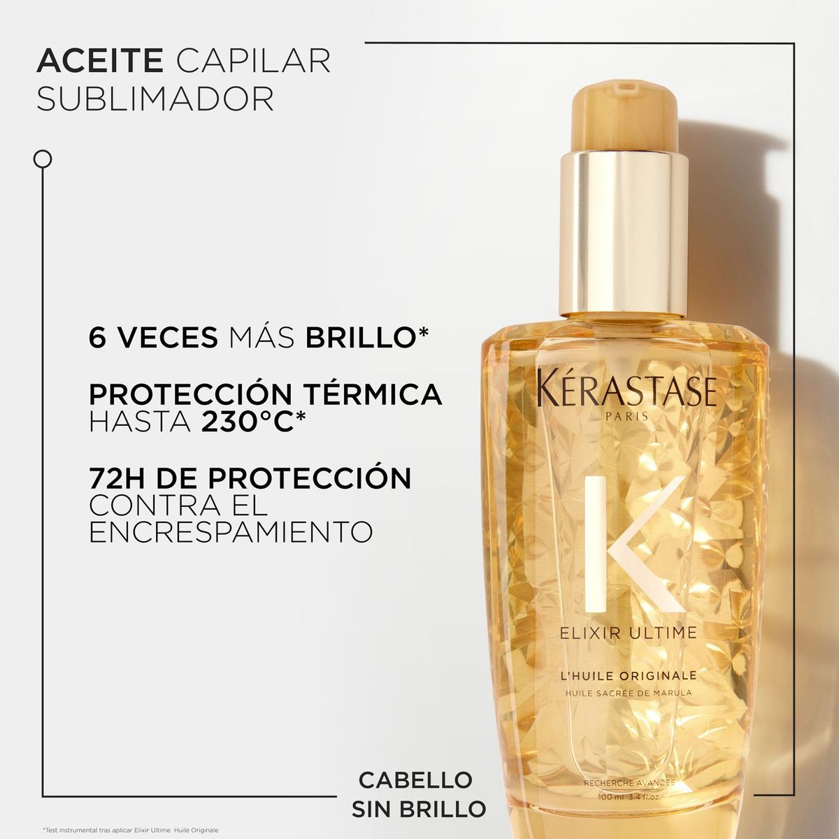 KERASTASE - Aceite Kérastase Elixir Ultime L'Huile Original aporta brillo 100ml 