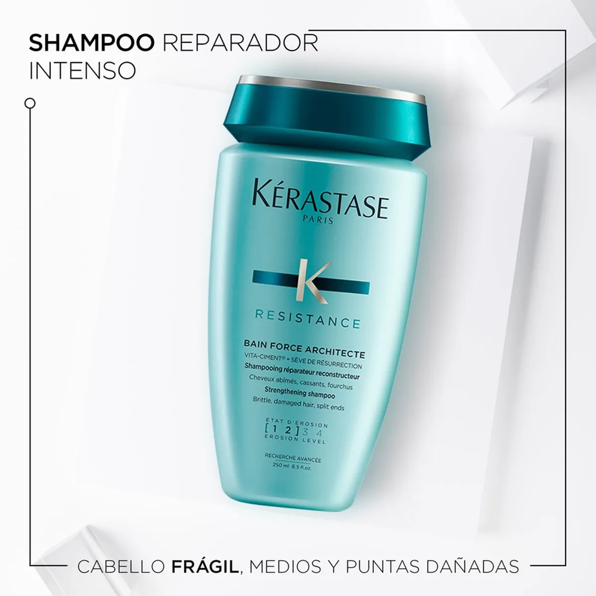 KERASTASE - Shampoo Kérastase Résistance Force Architecte reparación cabello dañado 250ml 