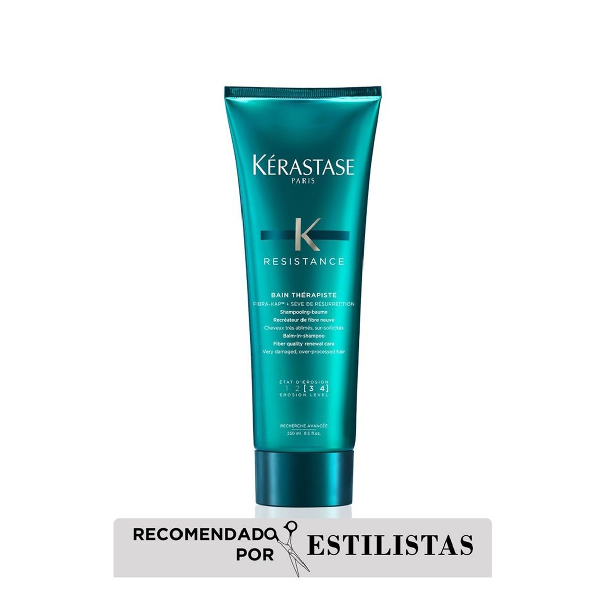 KERASTASE - Shampoo Kérastase Résistance Therapiste reparación cabello muy dañado 250ml 
