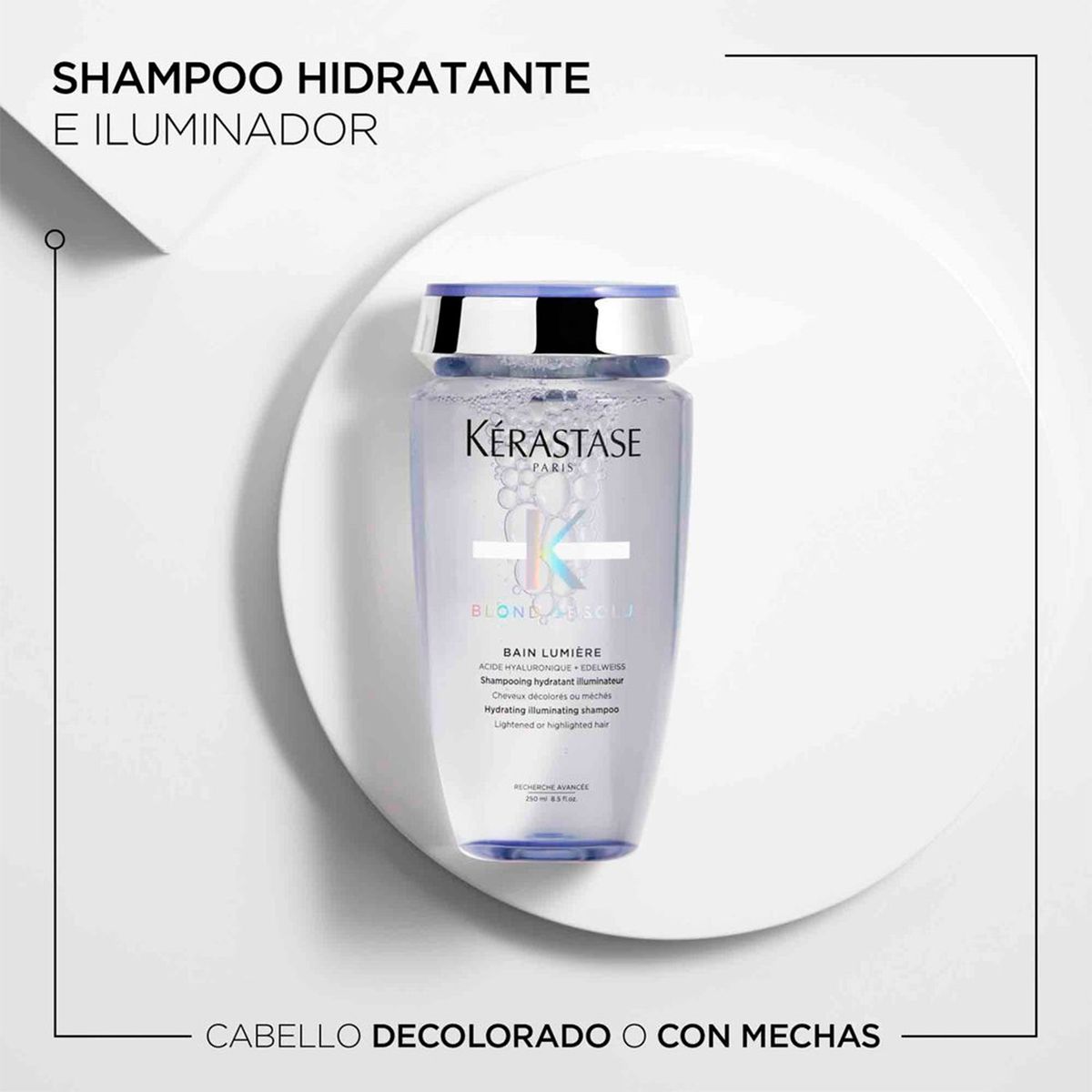 KERASTASE - Shampoo Kérastase Blond Absolu Lumière neutraliza rubios o decolorados 250ml