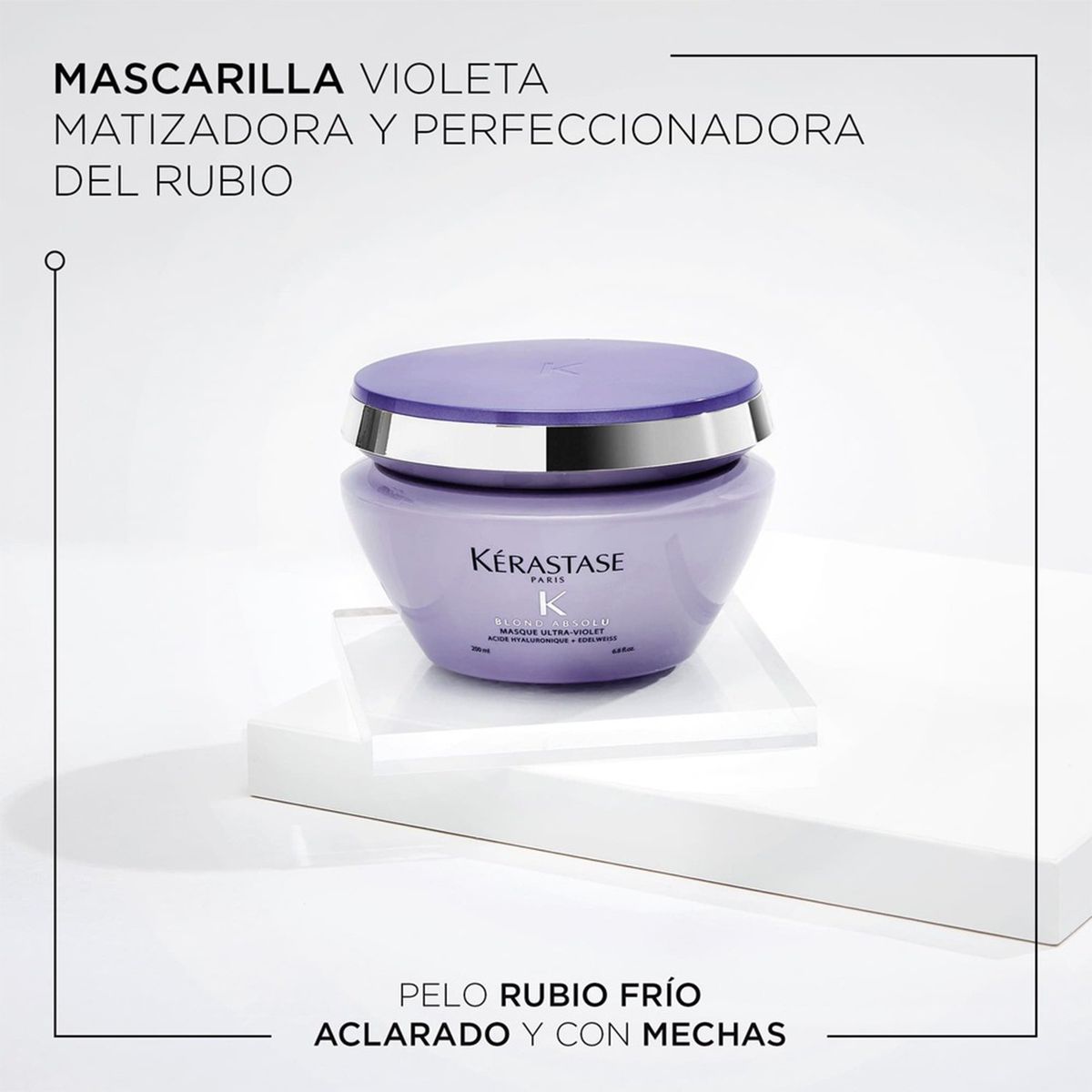 KERASTASE - Mascarilla Kérastase Blond Absolu Ultra Violet neutraliza rubios 200ml 