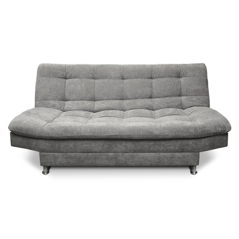 MUEBLES ONLINE - Sofacama  Carvallo Plain 3 Posiciones Tela Gris