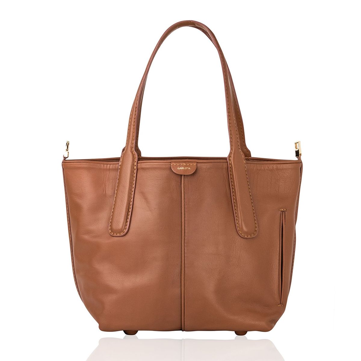 CARLOTA - Cartera N1 Miel Mediana