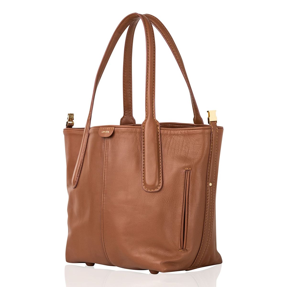 CARLOTA - Cartera N1 Miel Mediana