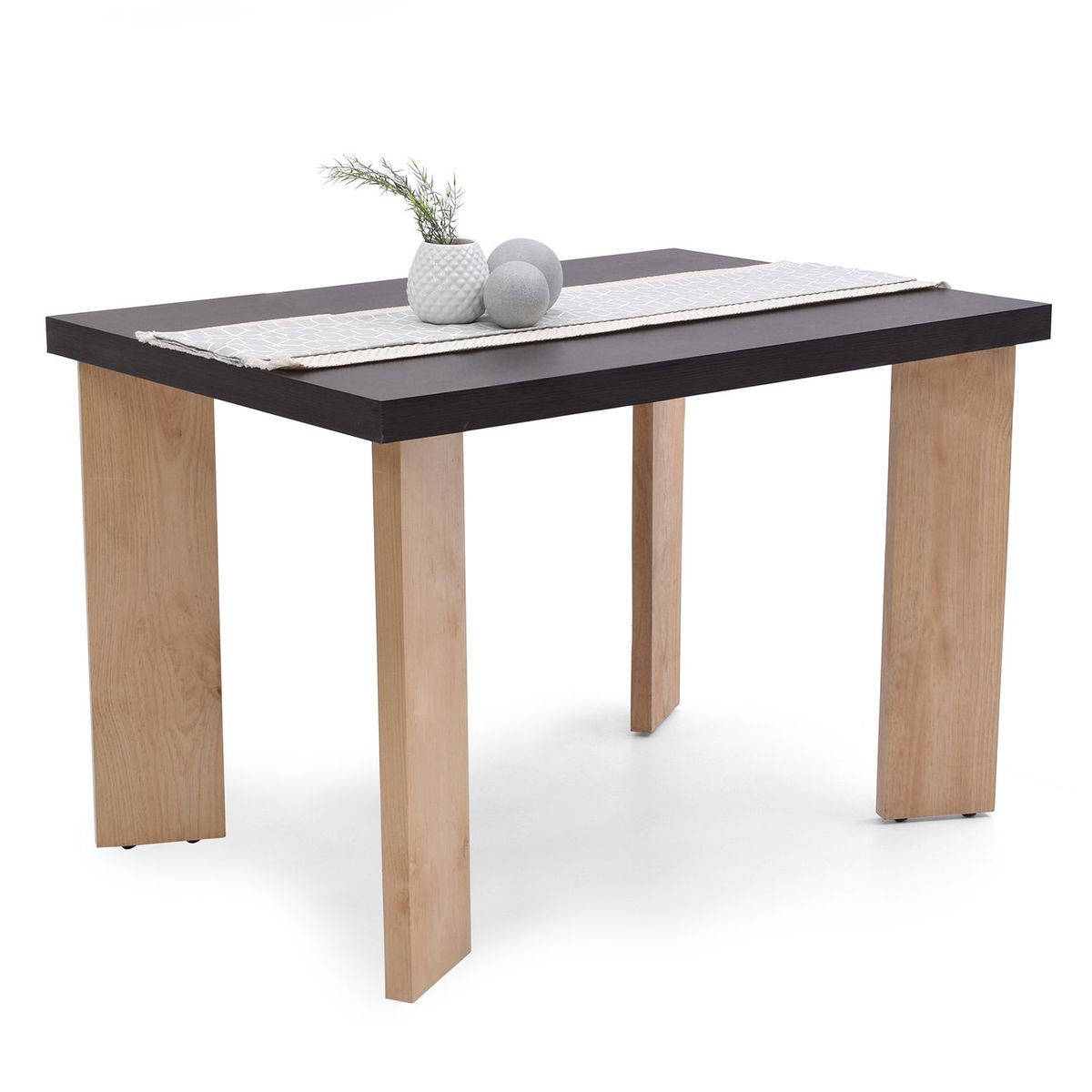 MICA - Mesa de Comedor Moderna para 4 personas en Aglomerado MDP Rectangular Mica