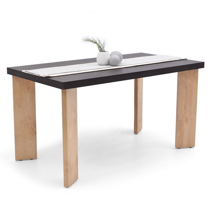 MICA - Mesa de Comedor Moderna para 6 personas en Aglomerado MDP Rectangular Mica
