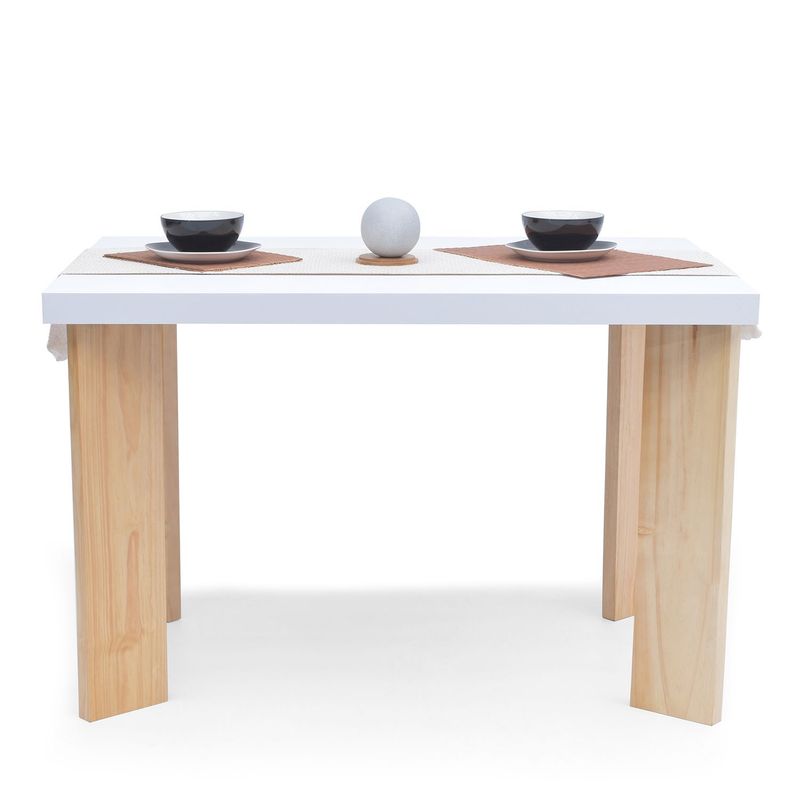 MICA - Mesa de Comedor Moderna para 4 personas en Aglomerado MDP Rectangular Mica