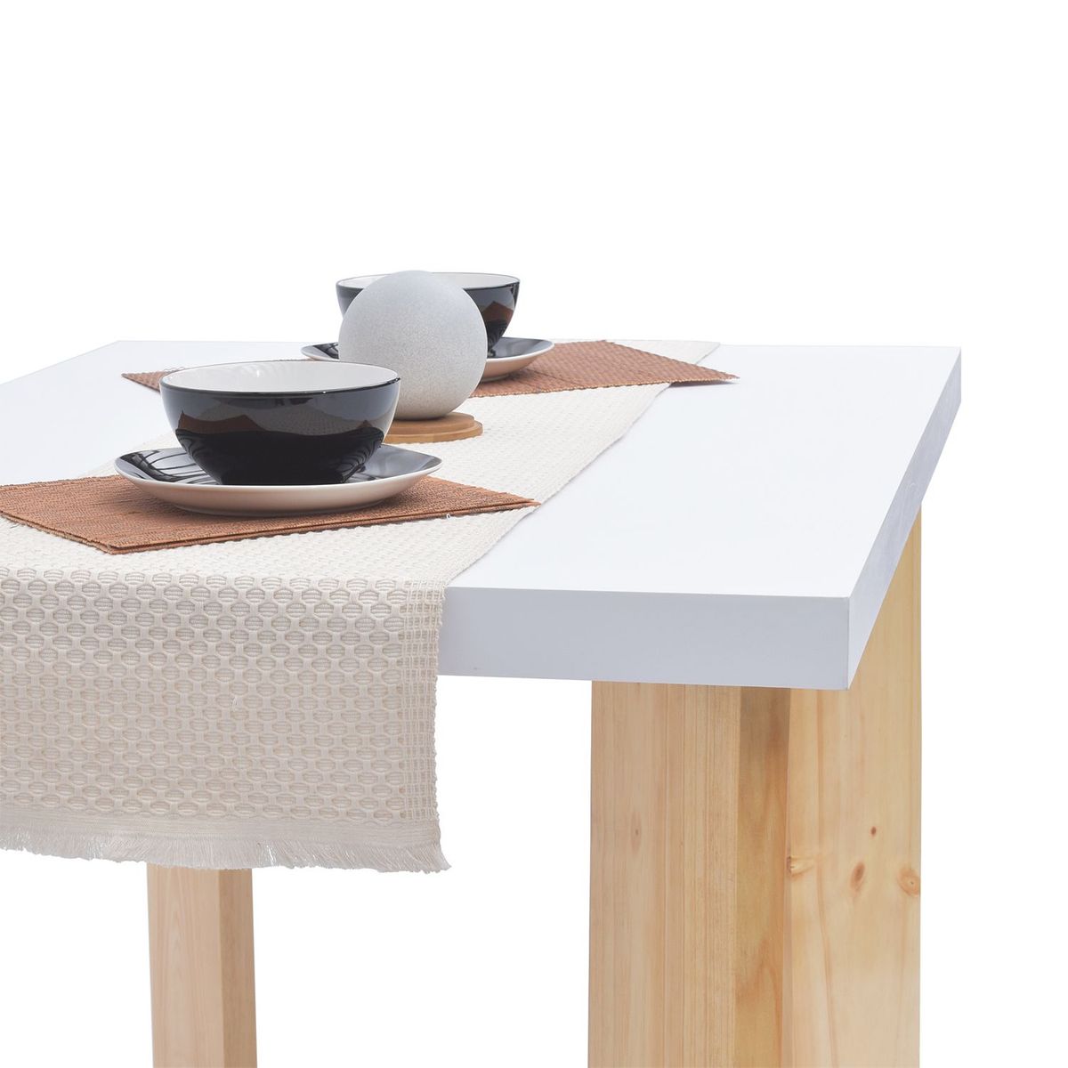 MICA - Mesa de Comedor Moderna para 4 personas en Aglomerado MDP Rectangular Mica