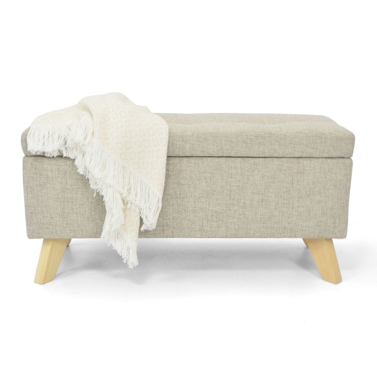 MICA - Puff Moderno en Tela 47 x 40 cm Mica 