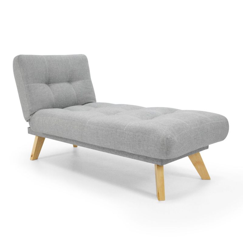 MICA - Silla Reclinable Moderna 1 Puesto Mecánica Longues 72 x 82 x 150 cm Mica  - Mueble