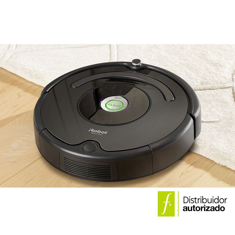 IROBOT - Aspiradora robot Irobot R671 Negro, aspiradora para alfombras y suelos duros, conexión WiFi. Aspiradora programable con Alexa o Google Assistant