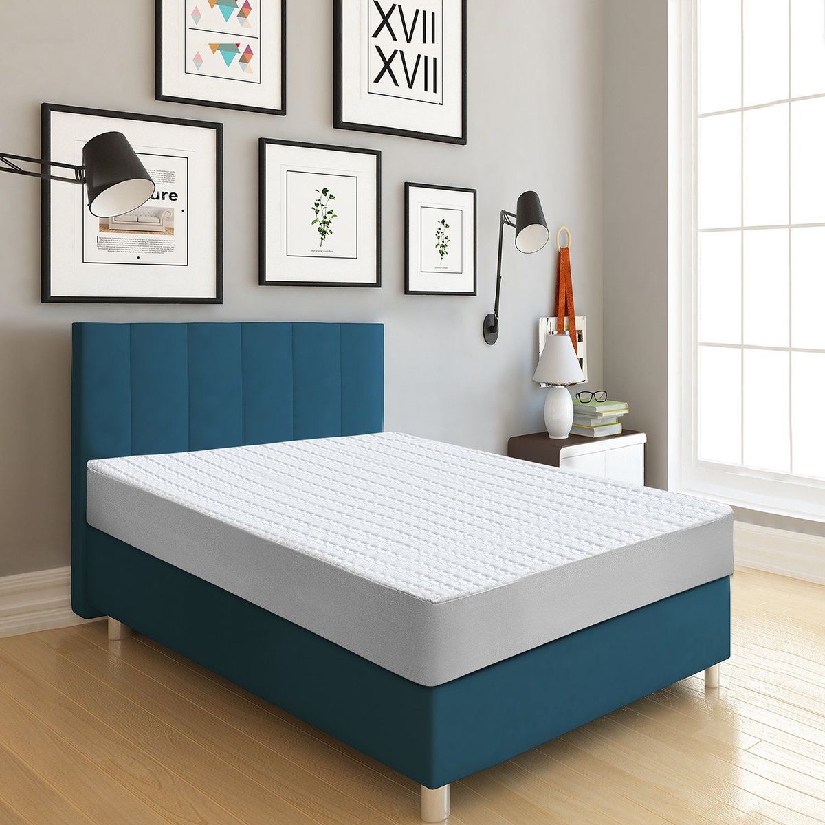 ENERGY PLUS - Protector de Colchón acolchado Semidoble