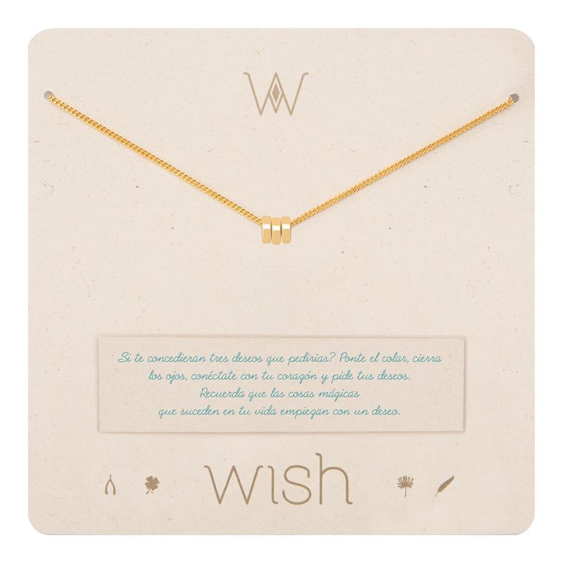 WISH - Collar Wish Oro 3 Argollas