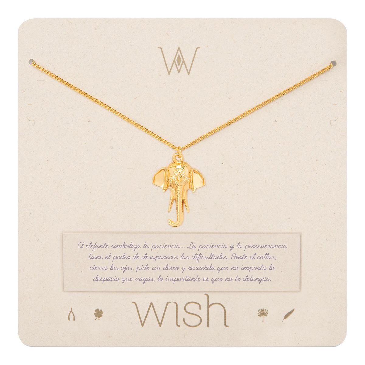 WISH - Collar Wish Oro Elefante