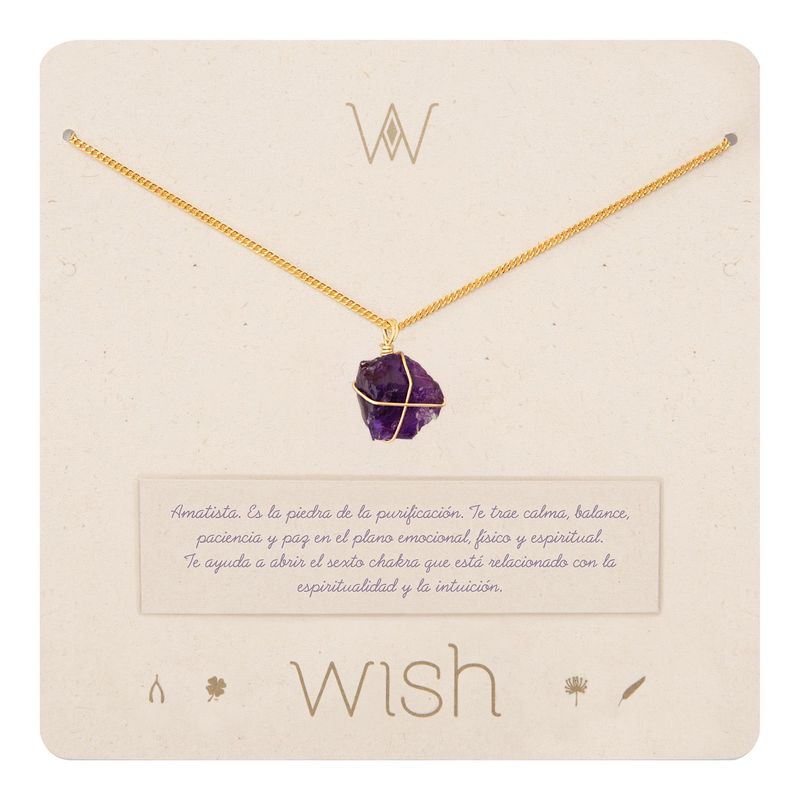 WISH - Collar Wish Oro Amatista 