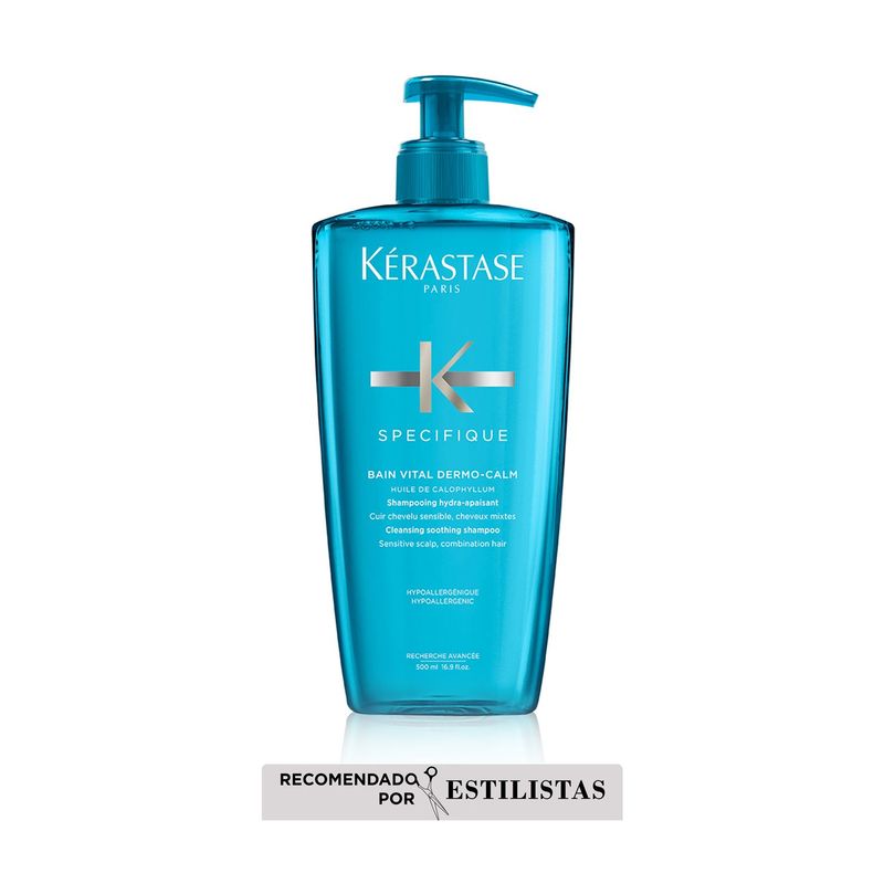 KERASTASE - Shampoo Bain Vital Dermo Calm 500ml Cuero Cabelludo Sensible