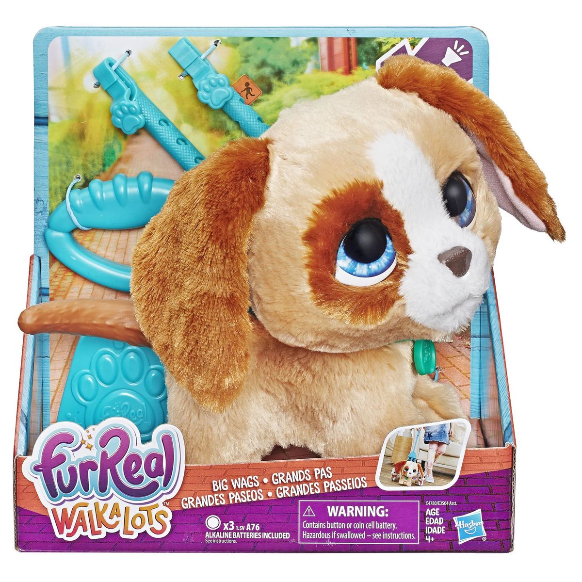FURREAL FRIENDS - Mascota Interactiva Walkalots Grandes paseos, perro Furreal Friends