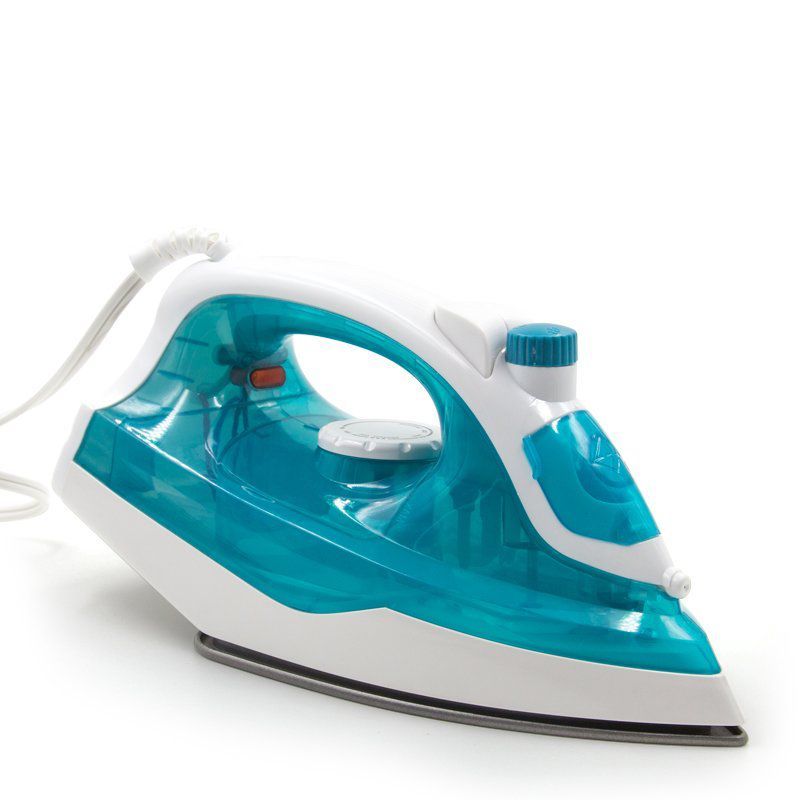 HOME ELEMENTS - Plancha a vapor Home Elements antiadherente azul