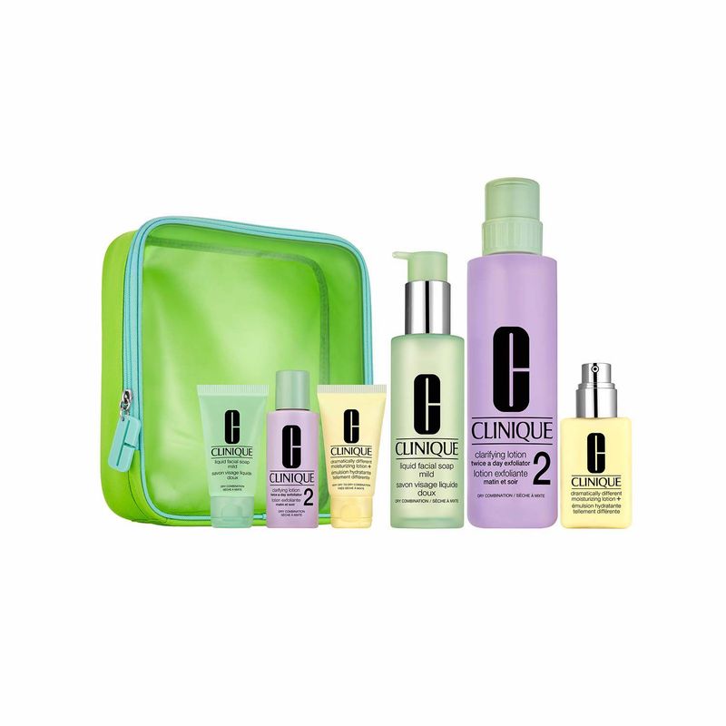 CLINIQUE - Set de Tratamiento Facial 3 Pasos para Piel Mixta Seca y Seca