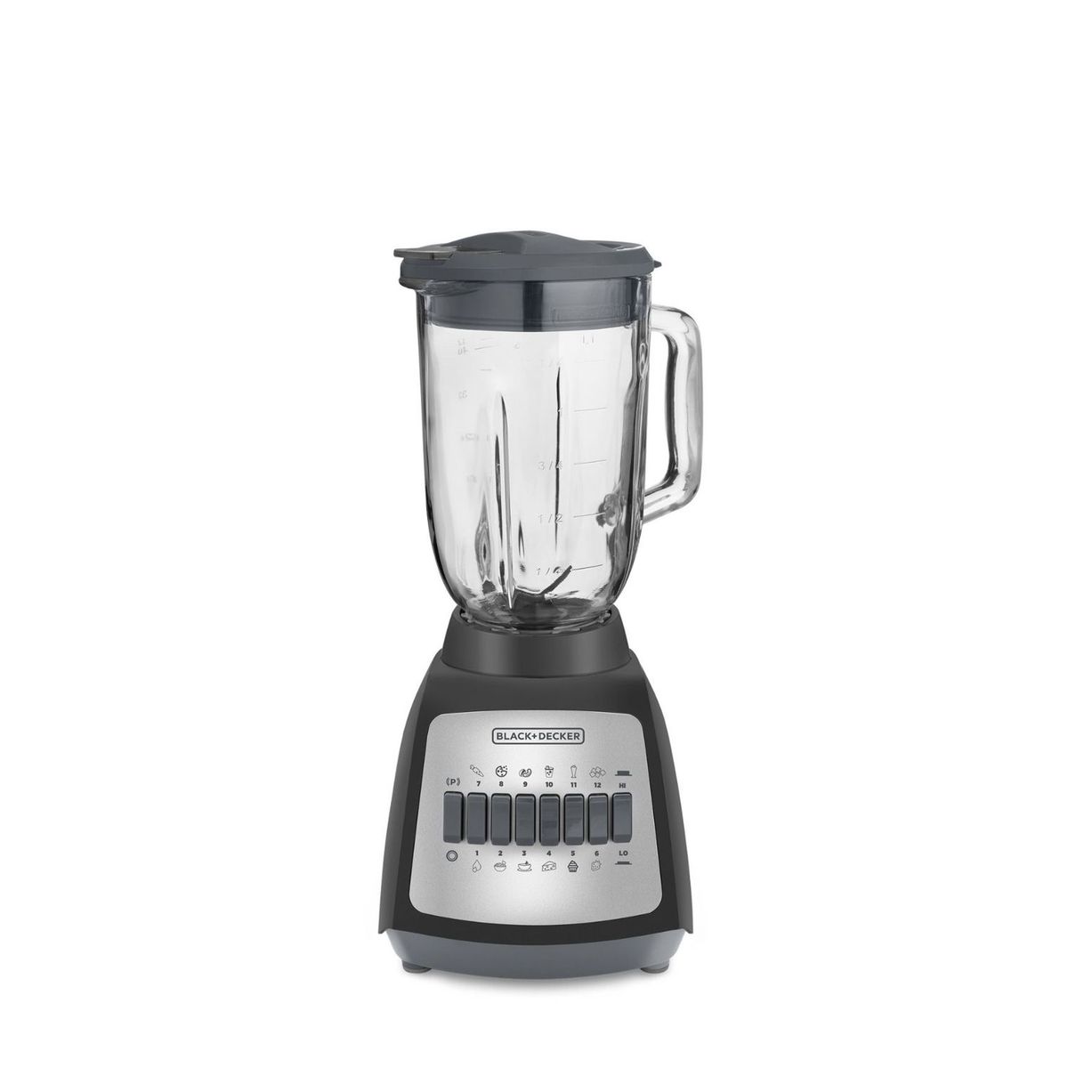 BLACK+DECKER - Licuadora BLACK+DECKER DuraPro 550 Watts con 4 Cuchillas y Jarra de Vidrio, BLBD210