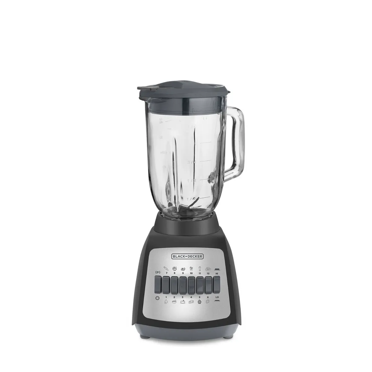 BLACK+DECKER - Licuadora BLACK+DECKER DuraPro 550 Watts con 4 Cuchillas y Jarra de Vidrio, BLBD210
