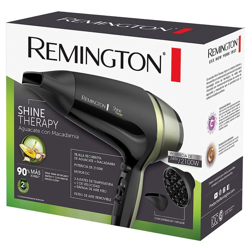 Secador de cabello REMINGTON D13A110F Número de velocidades