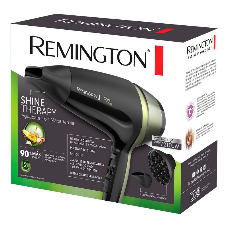 Secador de cabello REMINGTON D13A110F Número de velocidades