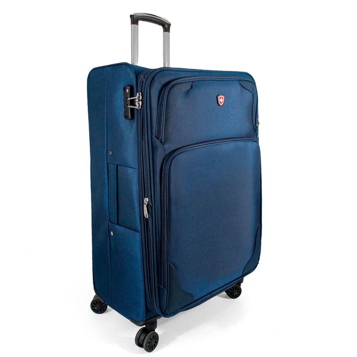 SWISSPASS - Maleta blanda de viaje 18 Kg Swisspass Bodega Ruedas 360° candado TSA