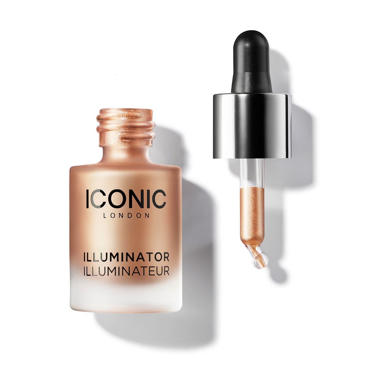ICONIC LONDON - Iluminador de rostro Líquido Original Champagne Shimmer Iconic 13.5 ml