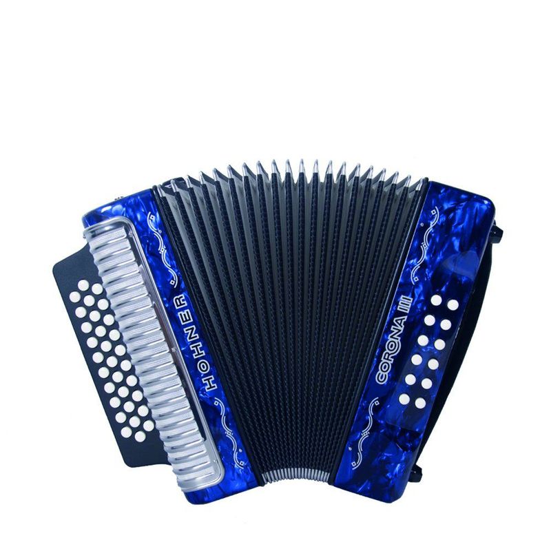 HOHNER - Acordeón Corona Iii Azul Osc -Besas-HohnerHohner