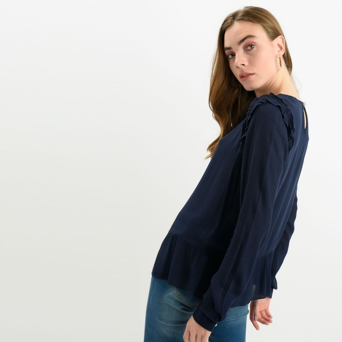 NAF NAF - Camisa Mujer Manga Larga Naf Naf