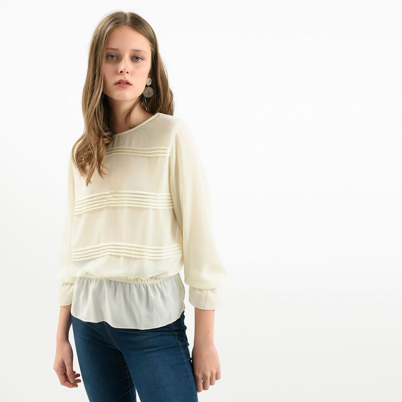 NAF NAF - Camisa Mujer Manga Larga Naf Naf