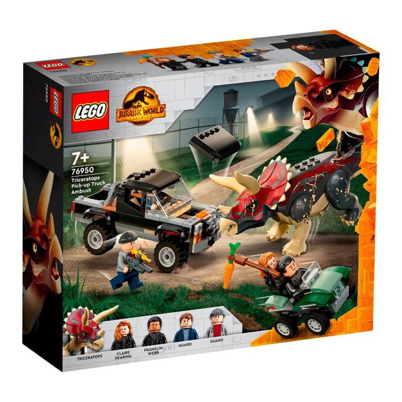LEGO - Set de Lego EMBOSCADA FURGONETA TRICERATOPS por 210 Piezas para mayores 7 años