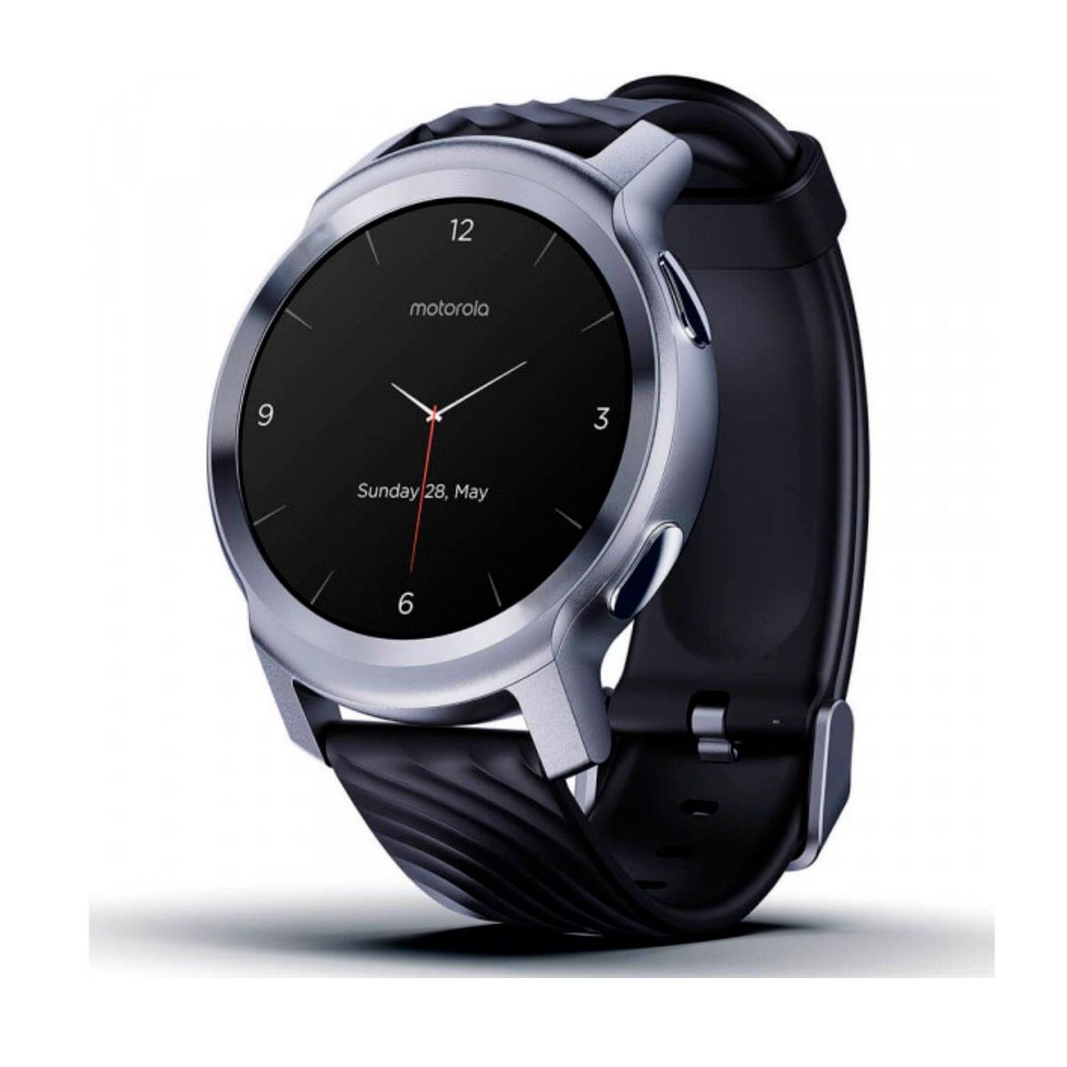 MOTOROLA - Smart watch Motorola 100 Steel 33 mm Reloj inteligente hombre y mujer. Monitoreo ritmo cardiaco y sueño. 26 modos deportivos. Resistente al agua. Compatible Android / iOS