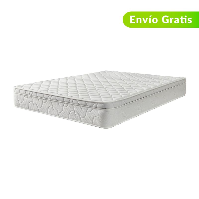 COLCHONES FANTASIA - Colchón Queen Firme Ortopédico Resortado con Pillow Active Plus 160 x 190 cm Colchones Fantasía