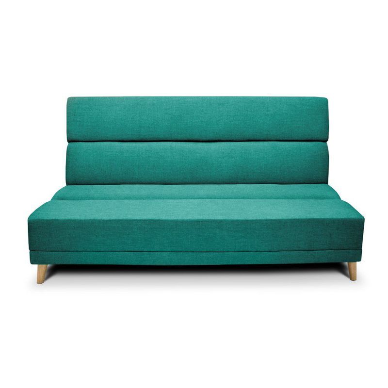 MUEBLES ONLINE - Sofacama Souza Clic Clac 3 Posicion Tela Turquesa