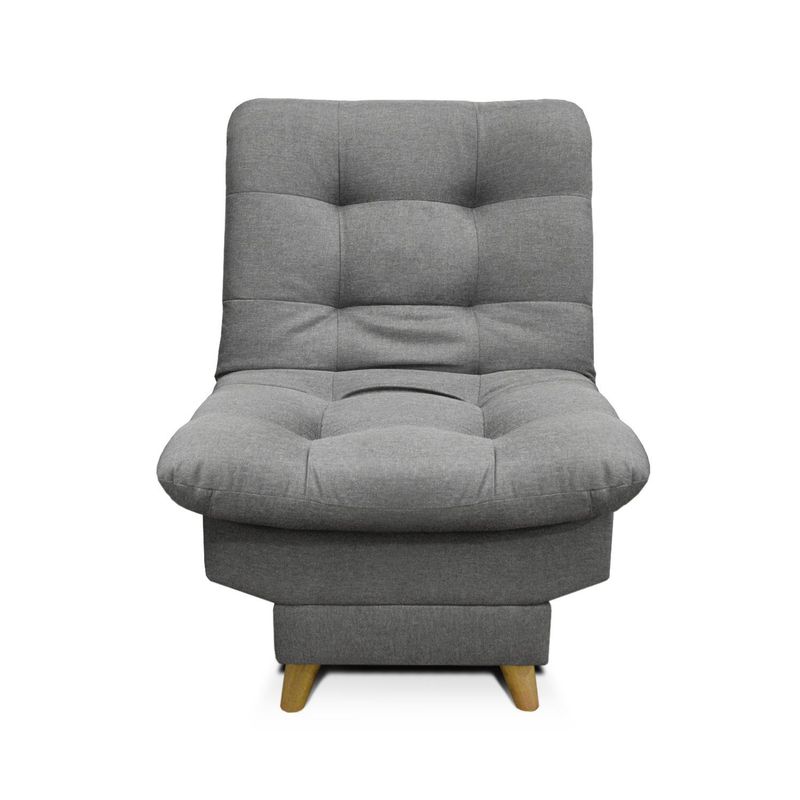 MUEBLES ONLINE - Silla Clic Clac Carvallo Lux Tela Gris