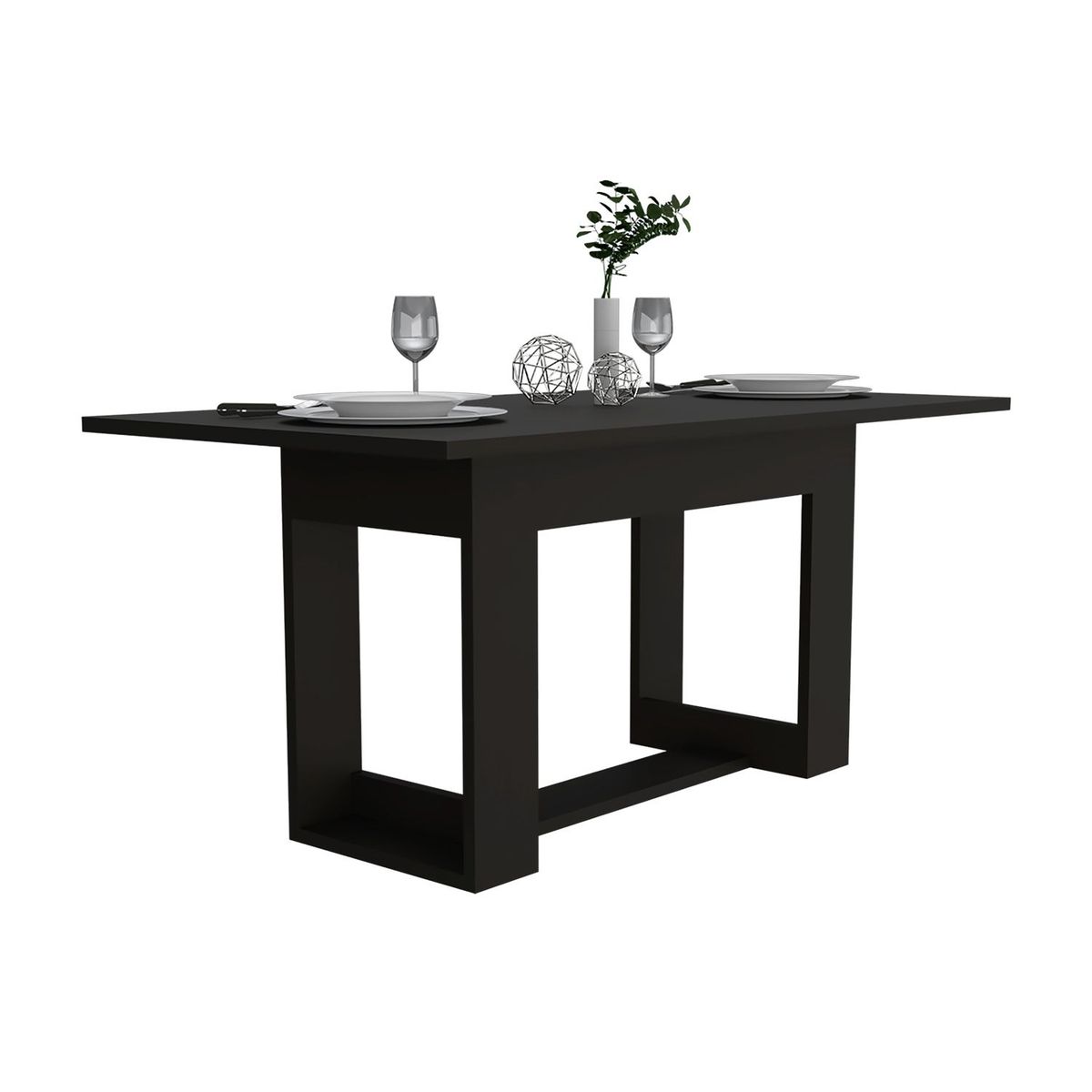 RTA MUEBLES - Mesa de Comedor Moderna para 4 Personas en Aglomerado MDP Rectangular RTA Muebles
