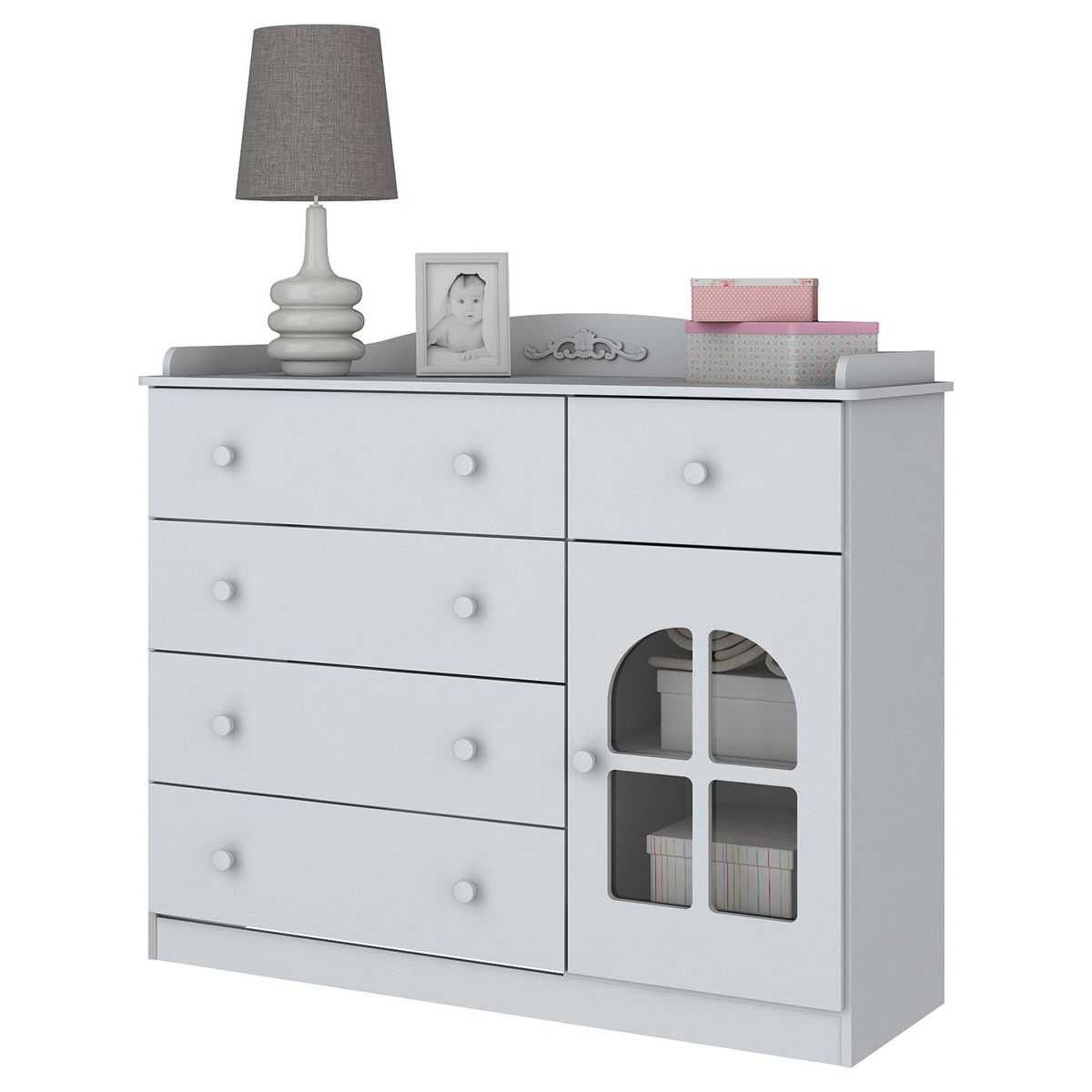 MICA KIDS - Cómoda infantil Aglomerado MDF 12 x 111 x 47.5 cm