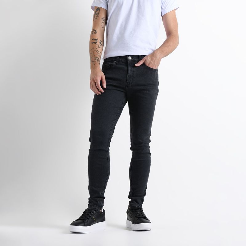 BEARCLIFF - Jean 5 Bolsillos Hombre Skinny de Algodón Bearcliff