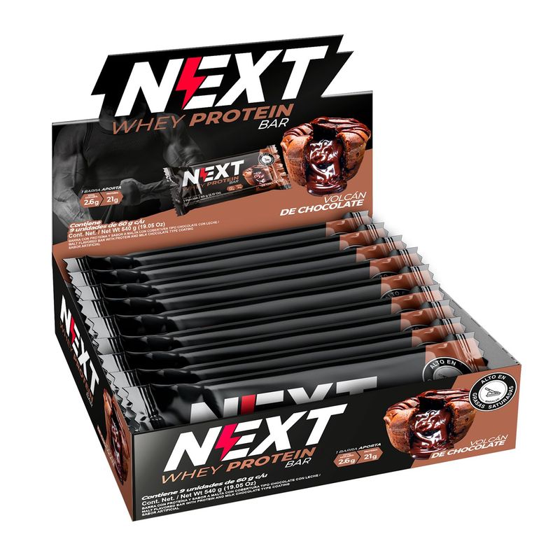 NEXT - Barra Proteina XL Volcan 60G 4DX9U