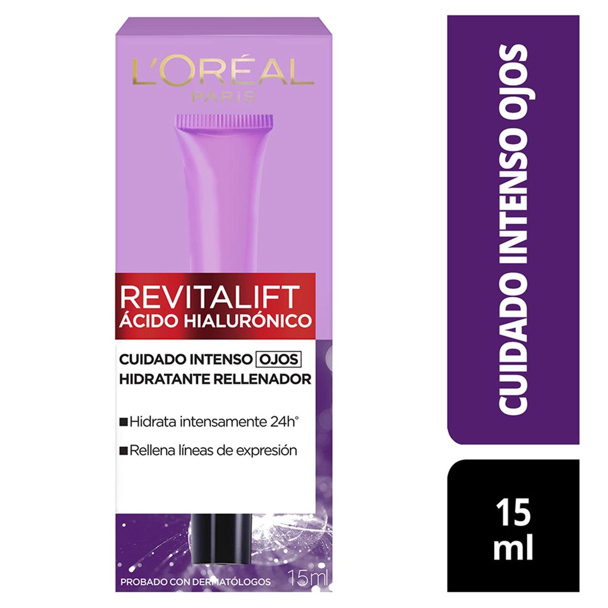 LOREAL PARIS - Contorno de ojos Acido Hialuronico Loreal Paris para Todo tipo de piel 15 ml 