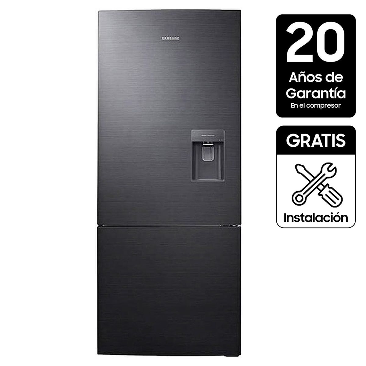 SAMSUNG - Nevera Samsung Congelador Inferior No Frost 424 lt RL4034SBABS/CO