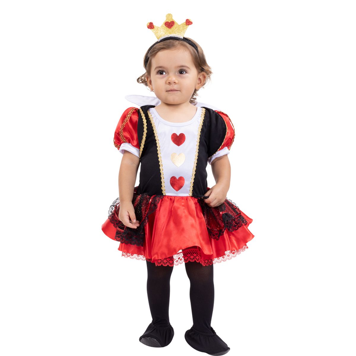 FANTASTIC NIGHT - Disfraz para Bebé Reina de Corazones Fantasía