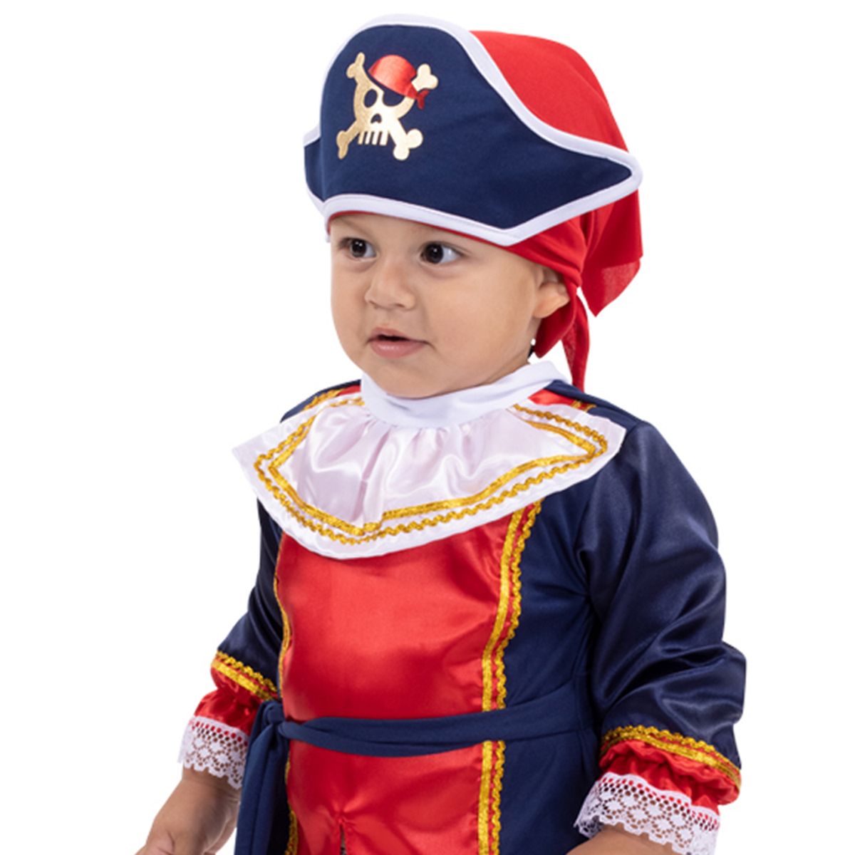 FANTASTIC NIGHT - Disfraz para Bebé capitán pirata fantasía