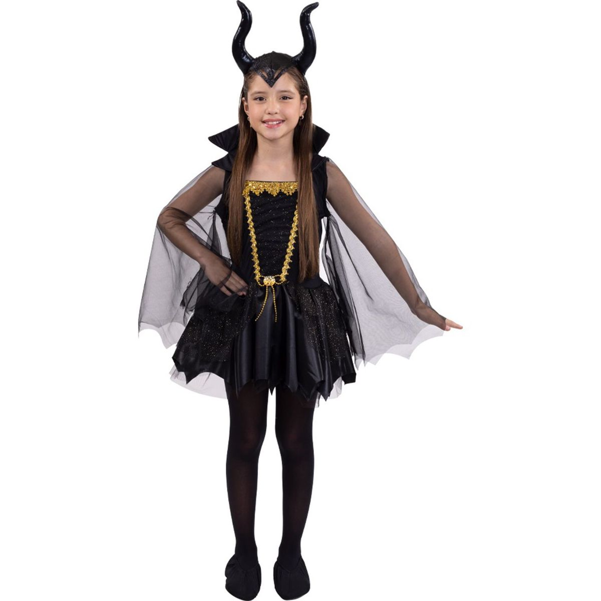 FANTASTIC NIGHT - Disfraz para niña reina malévola fantasía terror