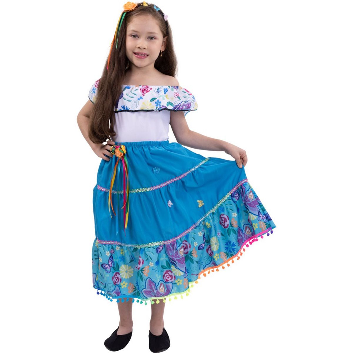 FANTASTIC NIGHT - Disfraz para niña princesa con traje típico fantasía