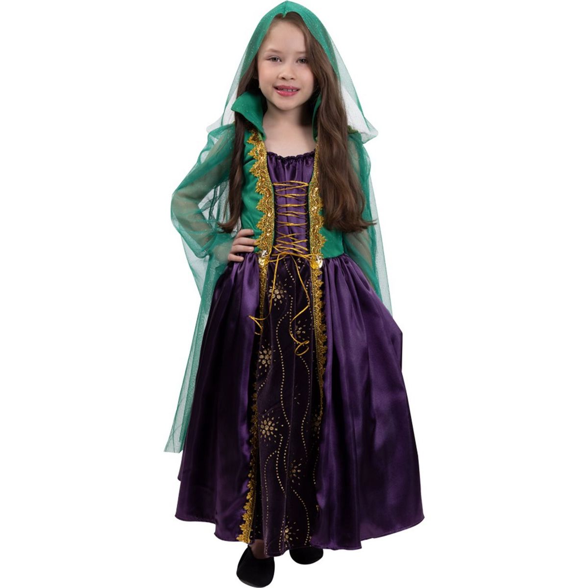FANTASTIC NIGHT - Disfraz para niña brujita encantada fantasía terror