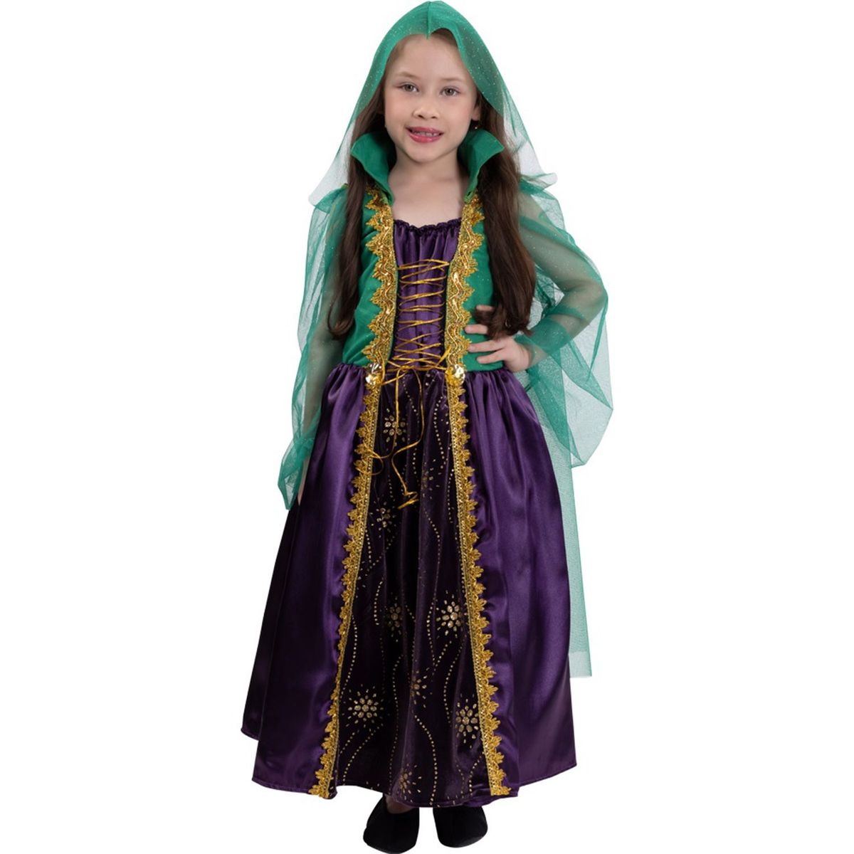FANTASTIC NIGHT - Disfraz para niña brujita encantada fantasía terror
